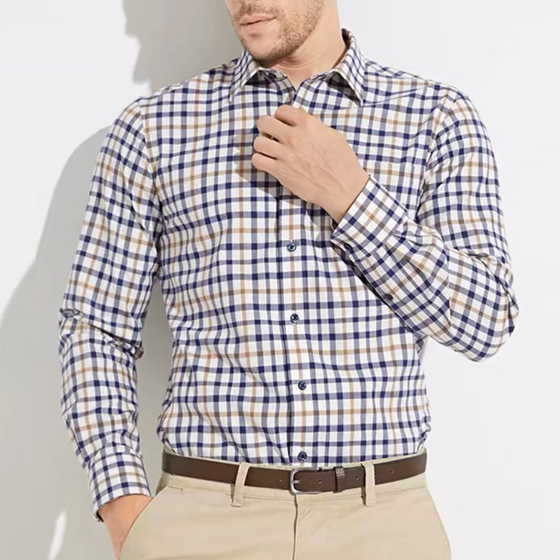 Men Formal Wear Summer - Men's long sleeve shirt pure cotton