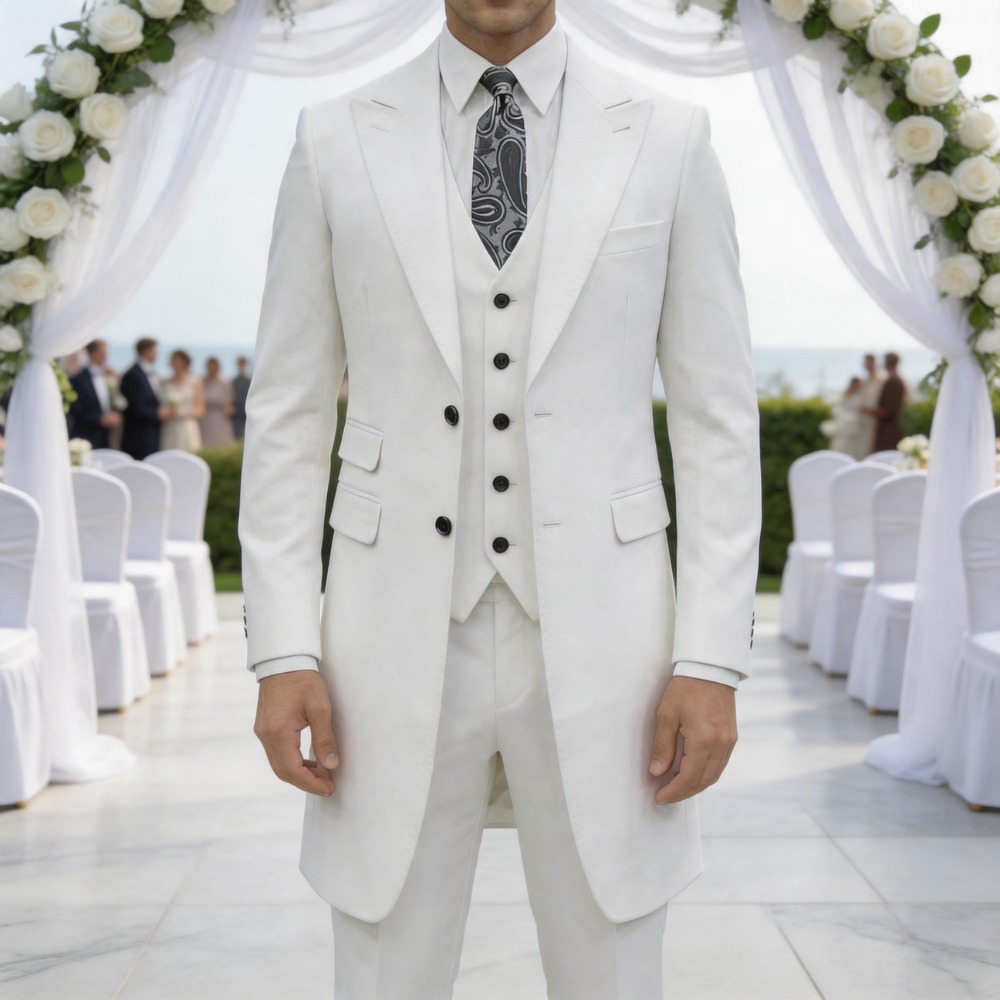 Men Formal Wear Summer - Slim Fit 3 Pieces Formal Men