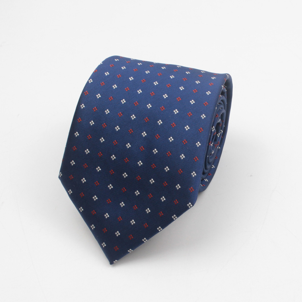 Men's Tie 8cm Stripe Dot Neckt - Men Formal Wear Red ulasan dan harga