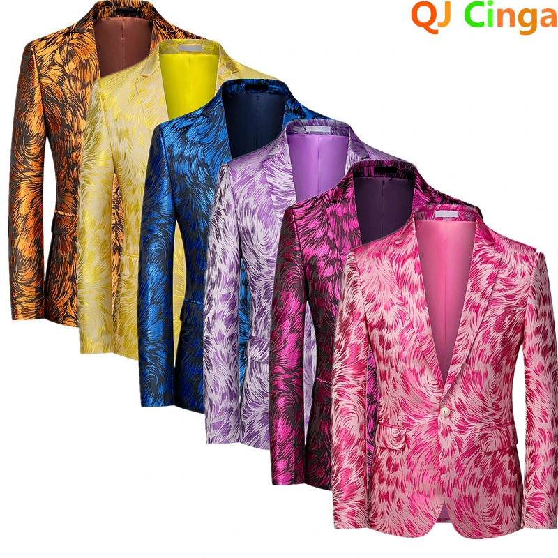 Red men's long-sleeved suit ja - Men Formal Wear Red ulasan dan harga