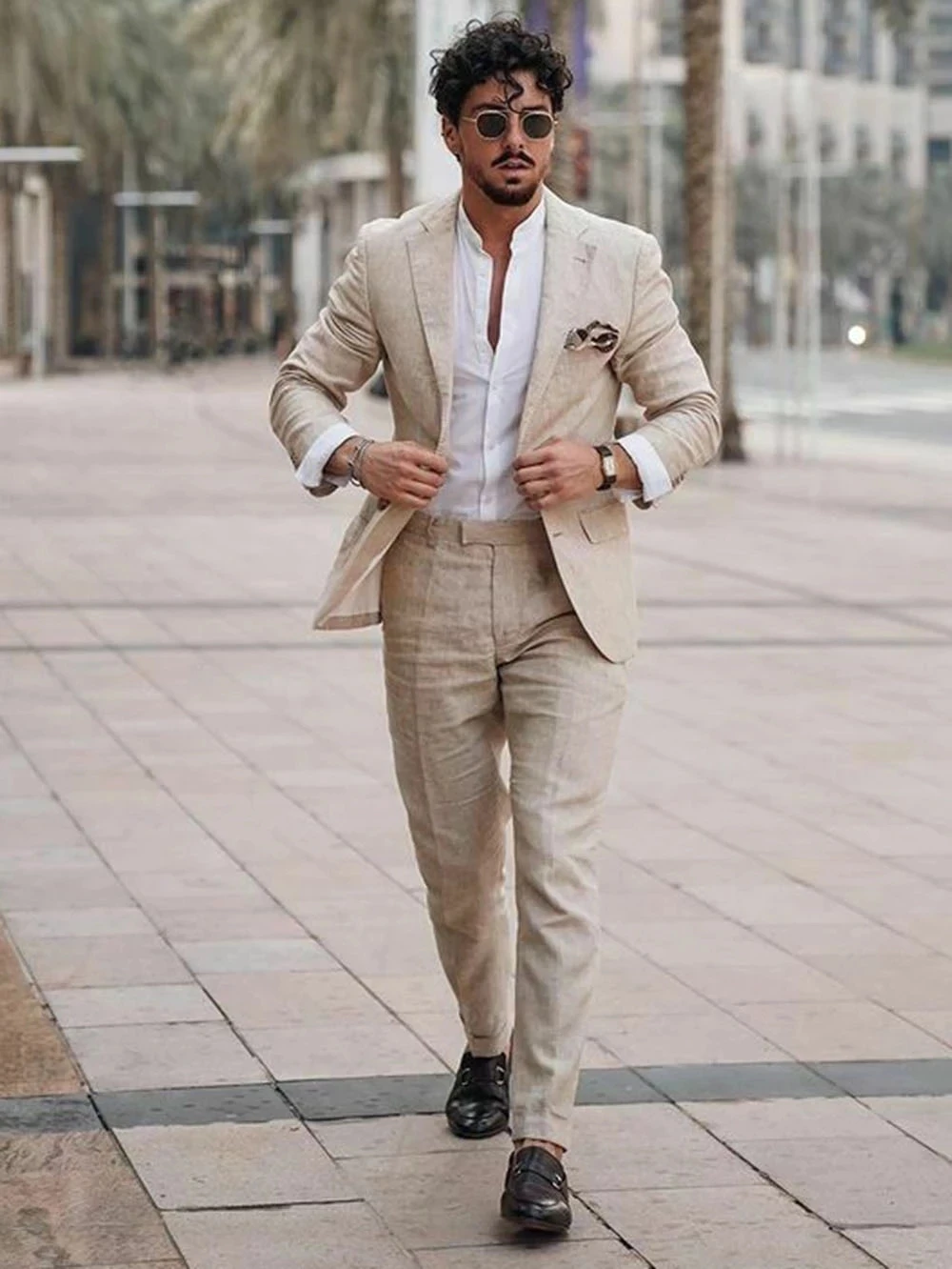 Summer Beach Business Linen Me - Men Formal Wear Summer ulasan dan harga