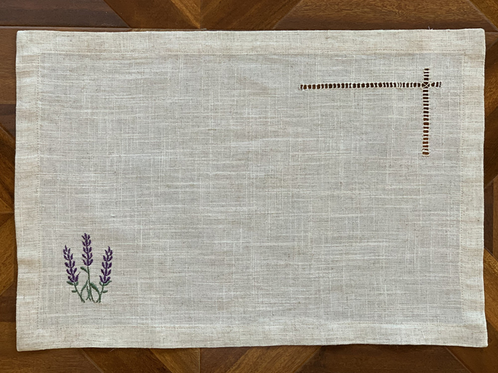 Hemstitch Napkin/Placemat Prov - Monogrammed Handkerchief ulasan dan harga