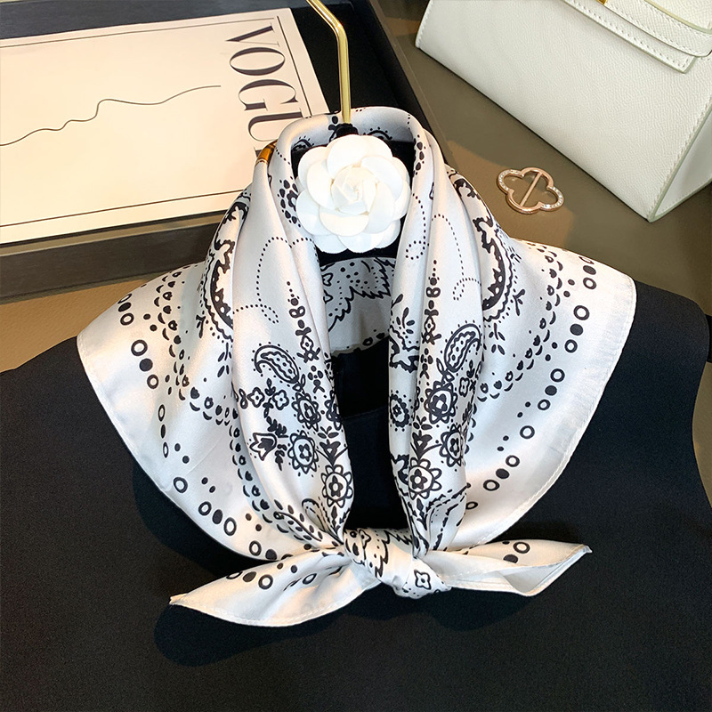 100% Mulberry Silk Scarf for W - Silk Tie Woven ulasan dan harga