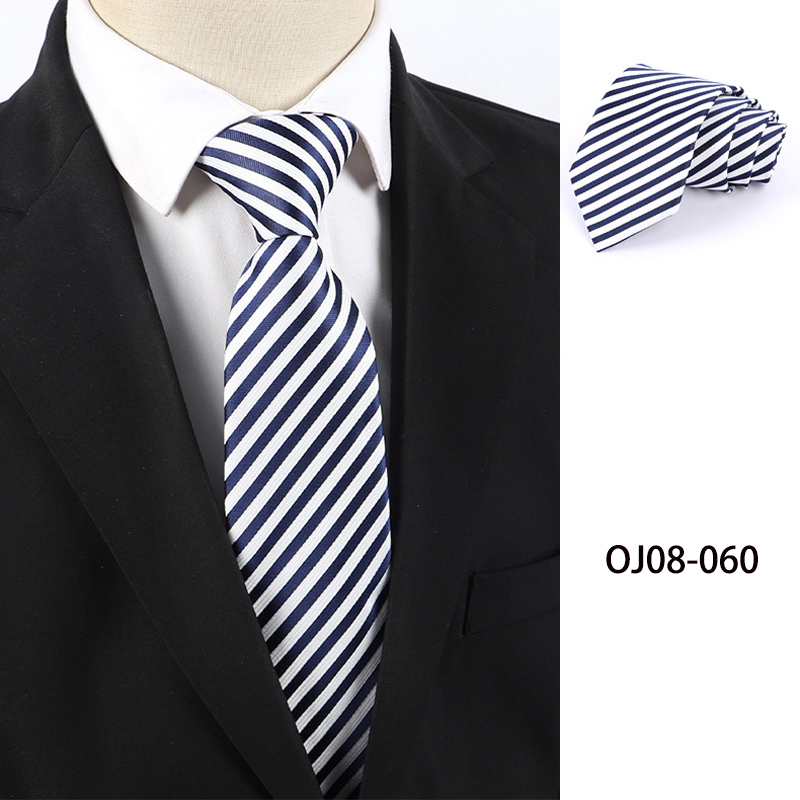 8cm New Fashion Stripes Plaid  - Men Formal Wear With Tie ulasan dan harga
