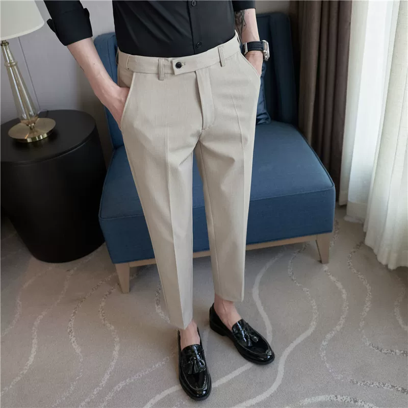 Plus Size 40 38 Men Elastic Wa - Young Men Formal Wear ulasan dan harga