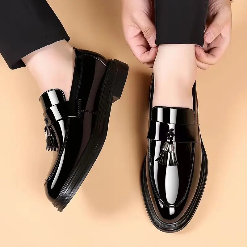 Black Social Shoe for Men Casu - Young Men Formal Wear ulasan dan harga