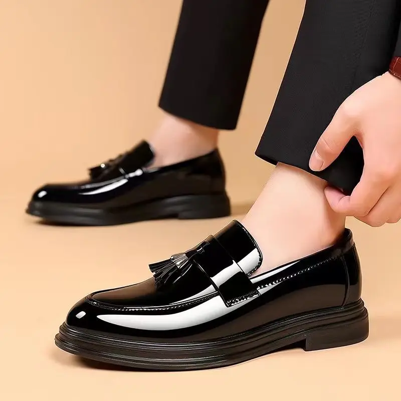 Black Social Shoe for Men Casu - Young Men Formal Wear ulasan dan harga