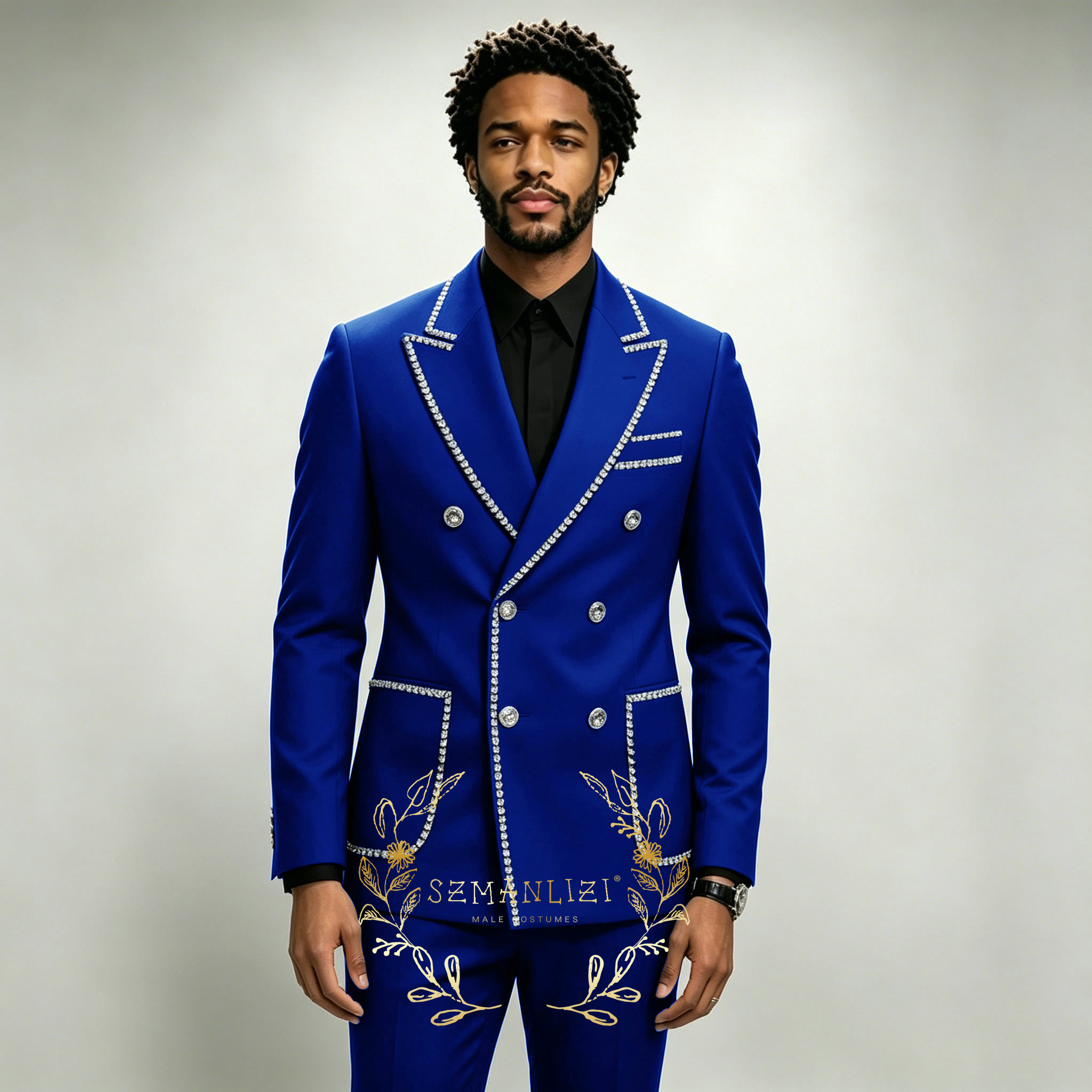 Luxury Men's Suits 2 Pieces Ro - Men Formal Wear For Wedding ulasan dan harga