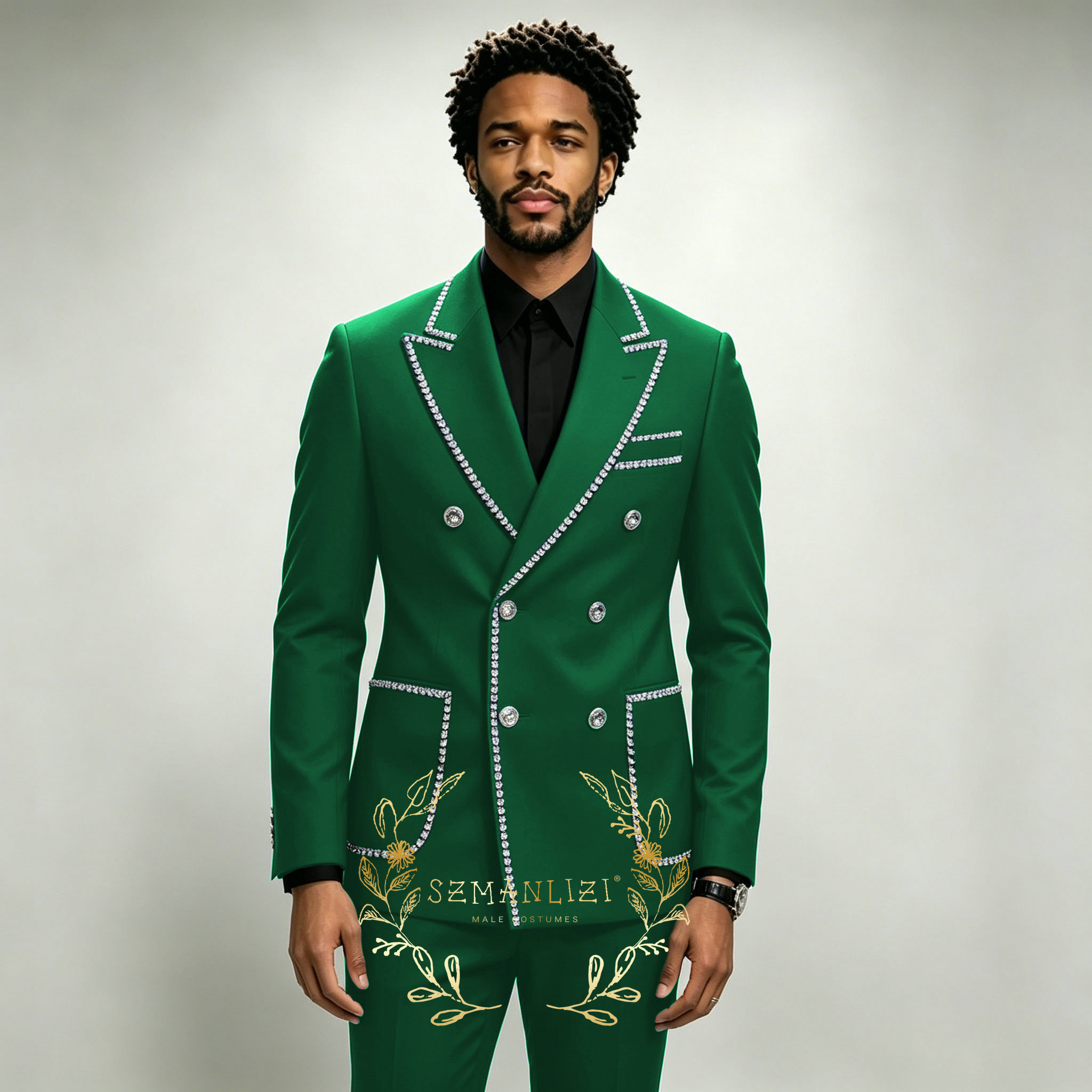 Luxury Men's Suits 2 Pieces Ro - Men Formal Wear For Wedding ulasan dan harga