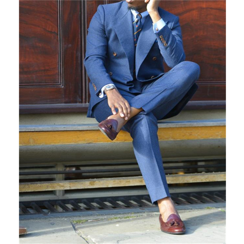 Dark Blue Formal Mens Suits Tw - Men Formal Wear For Wedding ulasan dan harga