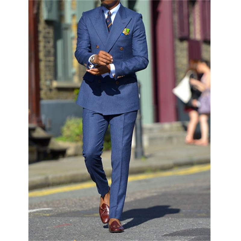 Dark Blue Formal Mens Suits Tw - Men Formal Wear For Wedding ulasan dan harga