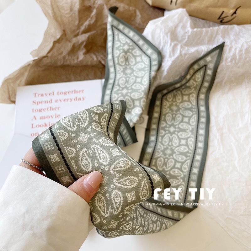 Set Series Silk Satin Scarf Wo - Silk Tie Woven ulasan dan harga