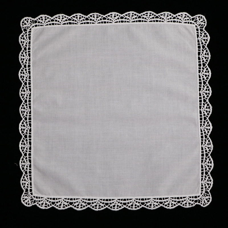 D003 White 100%Cotton 100Piece - Monogrammed Handkerchief ulasan dan harga