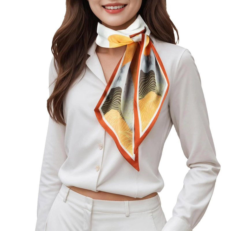 Fashion Stripes Hair Ribbon Sc - Silk Tie Woven ulasan dan harga