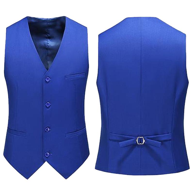 19 Colors Men Vest Solid Color - Young Men Formal Wear ulasan dan harga