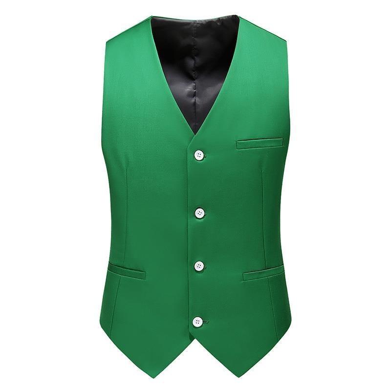 19 Colors Men Vest Solid Color - Young Men Formal Wear ulasan dan harga