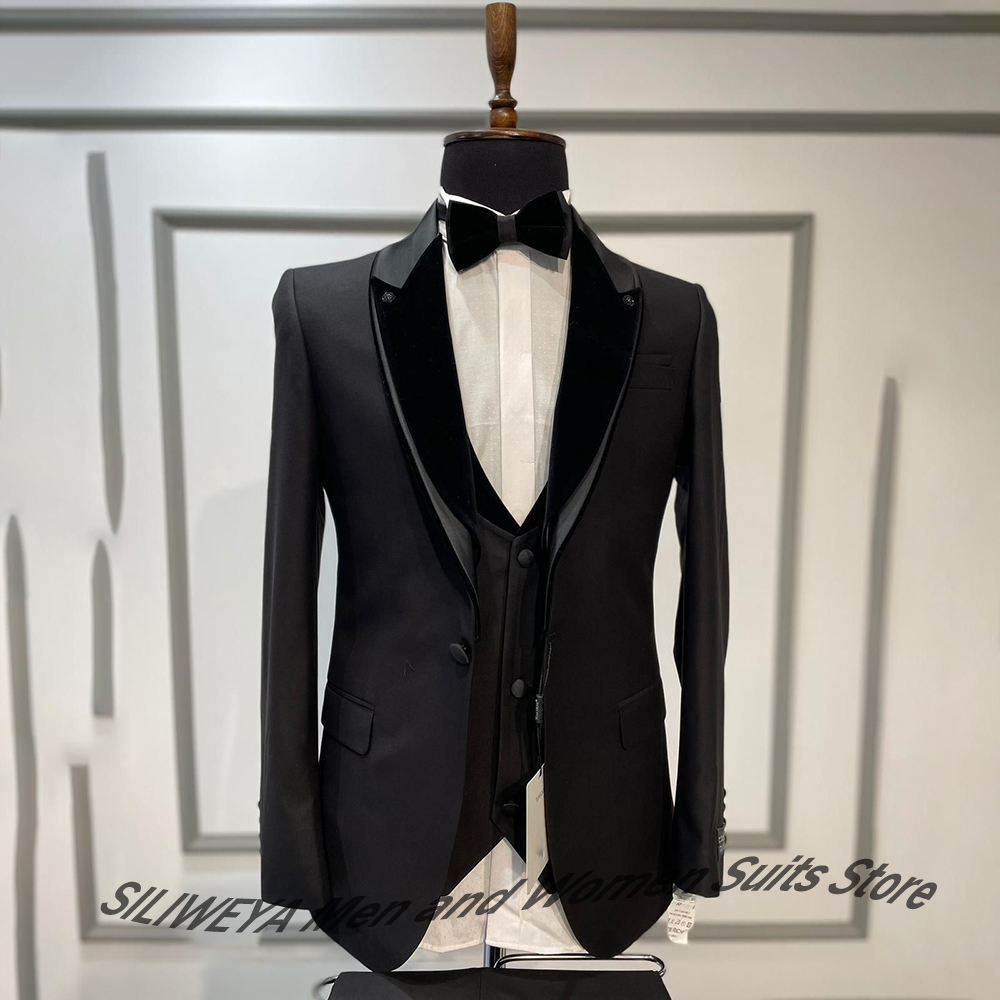 Elegant Men's Wedding Suits fo - Men Formal Wear Red ulasan dan harga