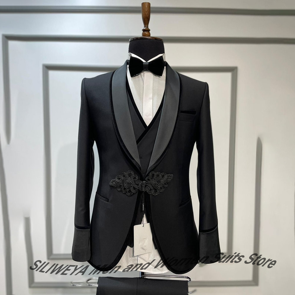 Elegant Men's Wedding Suits fo - Men Formal Wear Red ulasan dan harga