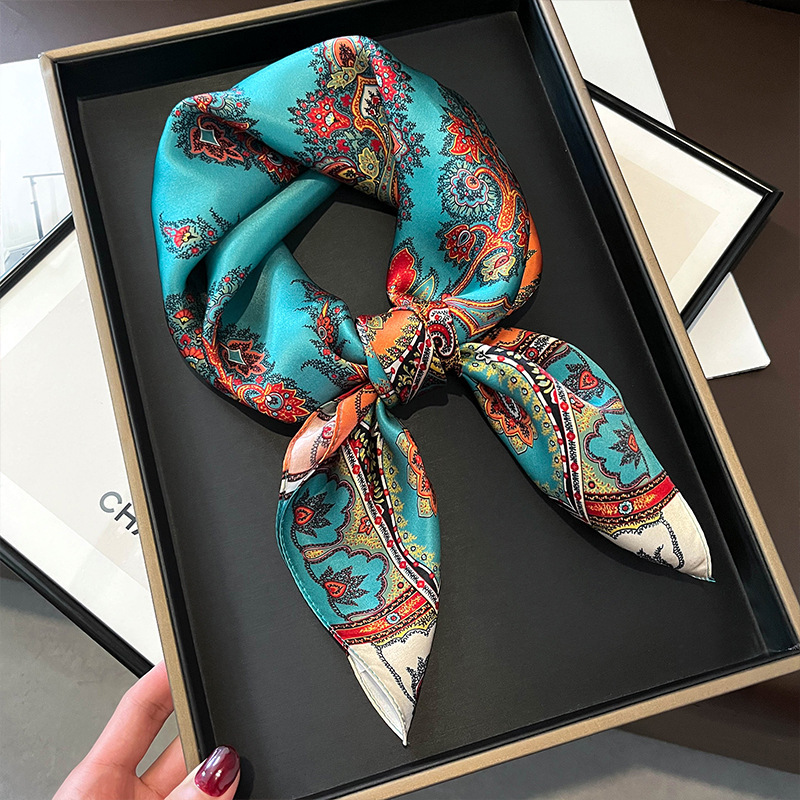 100% Real Silk Square Scarf Wo - Silk Tie Woven ulasan dan harga