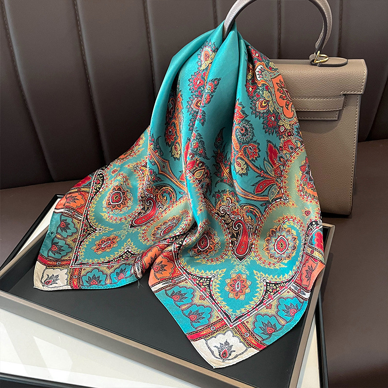 100% Real Silk Square Scarf Wo - Silk Tie Woven ulasan dan harga