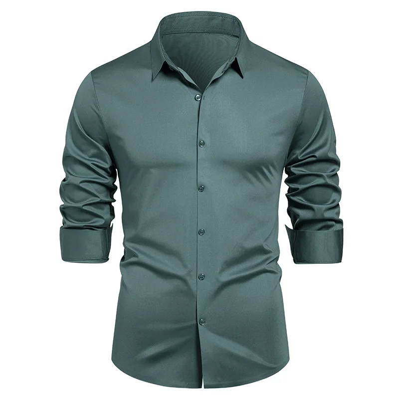 High-end Formal Work Shirts Me - Young Men Formal Wear ulasan dan harga