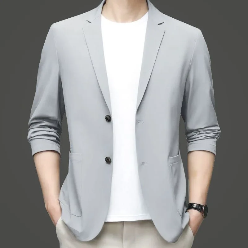 New Summer Men Thin Blazers Bu - Men Formal Wear Summer ulasan dan harga