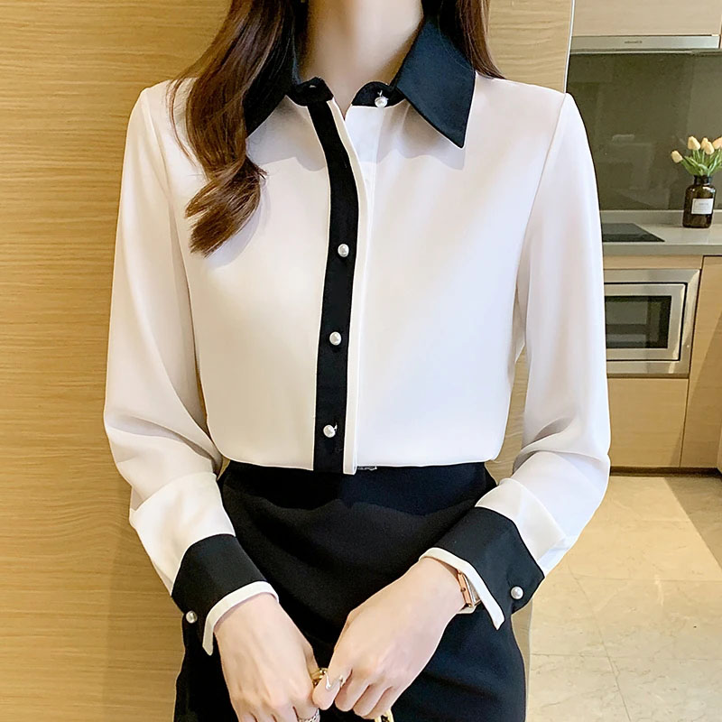 White Chiffon Shirt for Women  - Young Men Formal Wear ulasan dan harga