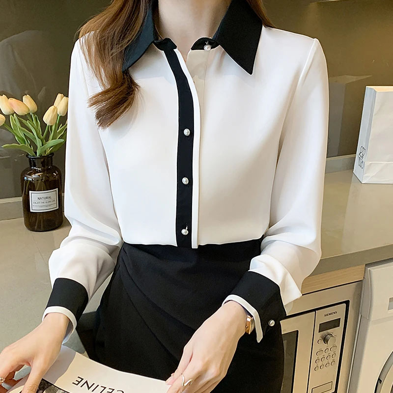 White Chiffon Shirt for Women  - Young Men Formal Wear ulasan dan harga