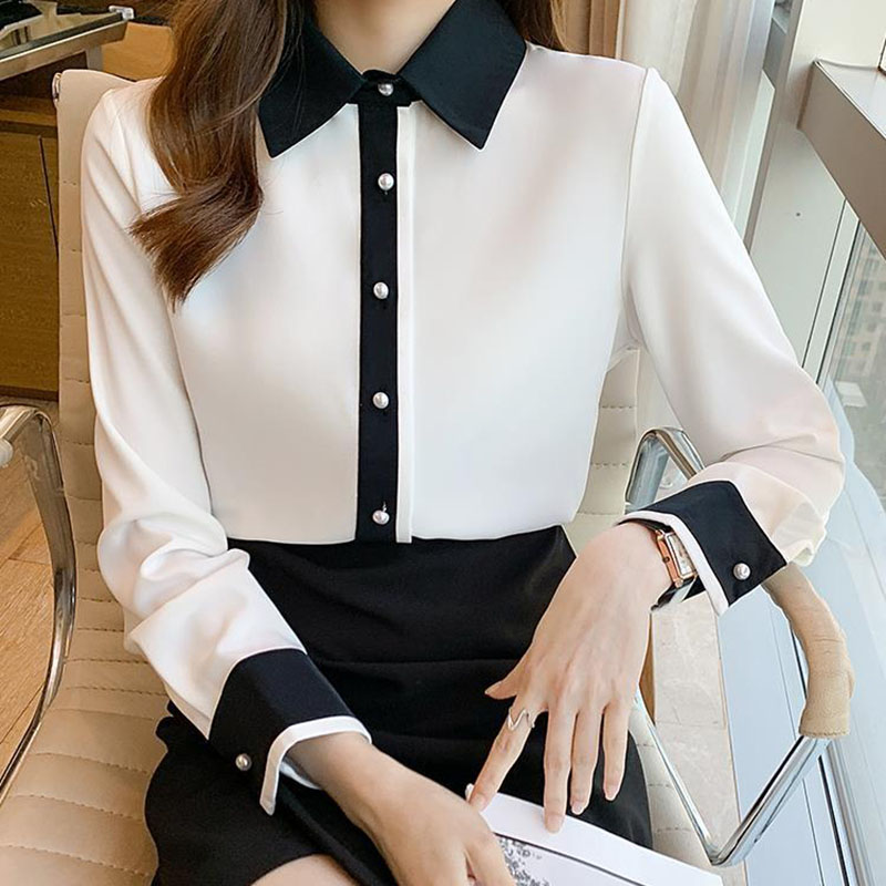 White Chiffon Shirt for Women  - Young Men Formal Wear ulasan dan harga