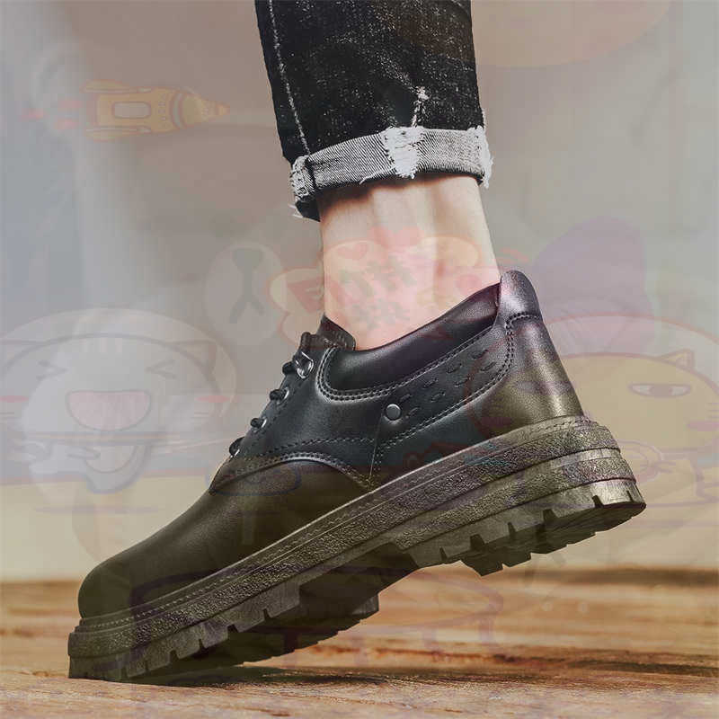 Dark Natural Leather Fashion T - Men'S Semi Formal Office Wear ulasan dan harga