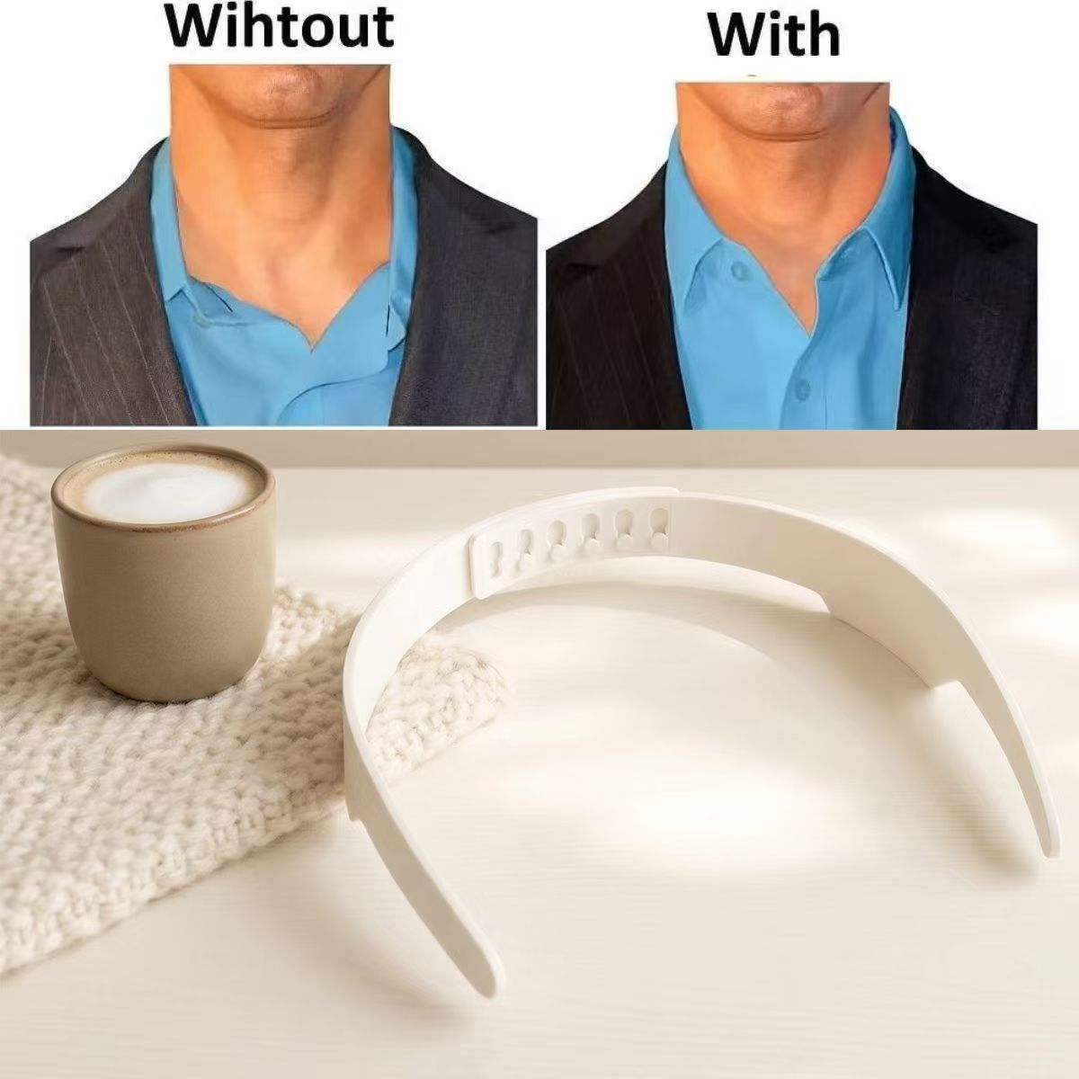 1PC Adjustable PVC Anti‑Curlin - Men Formal Wear With Tie ulasan dan harga