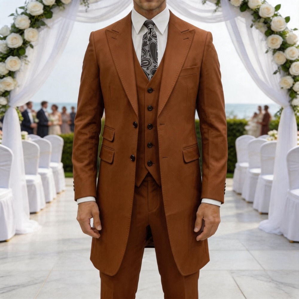 Slim Fit 3 Pieces Formal Men S - Men Formal Wear Summer ulasan dan harga