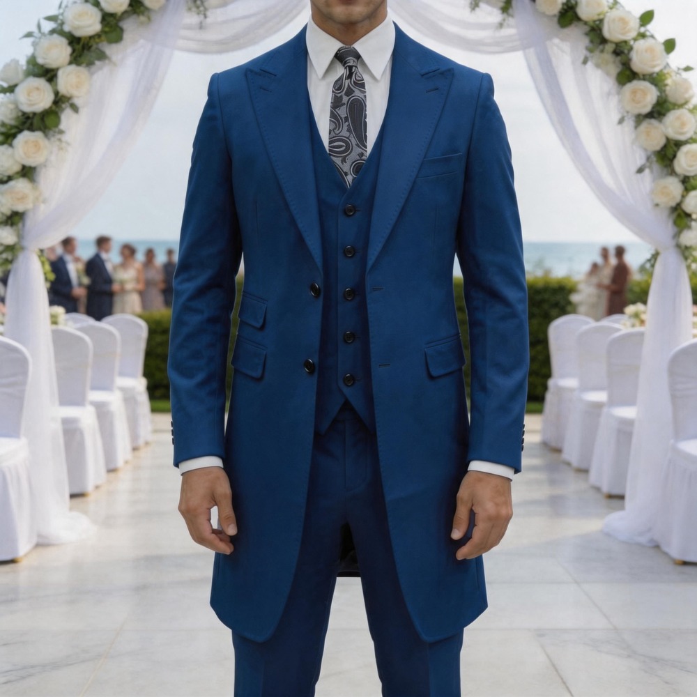 Slim Fit 3 Pieces Formal Men S - Men Formal Wear Summer ulasan dan harga