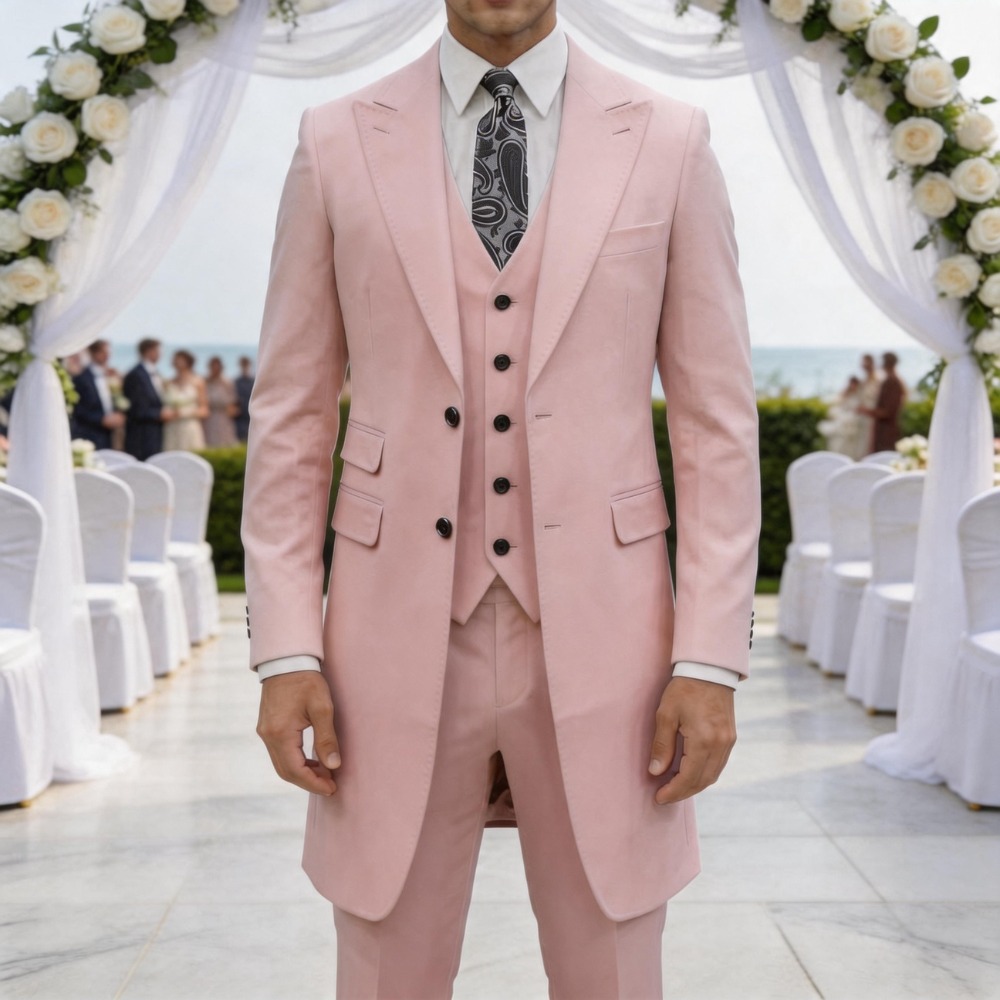 Slim Fit 3 Pieces Formal Men S - Men Formal Wear Summer ulasan dan harga