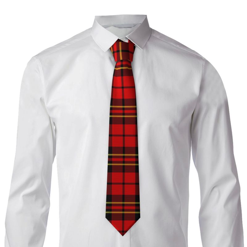 Scottish Tartan Men's Necktie  - Men Formal Wear Red ulasan dan harga
