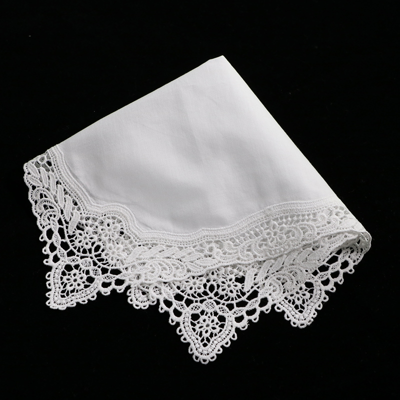 A009 White Cotton 100 Piece La - Monogrammed Handkerchief ulasan dan harga
