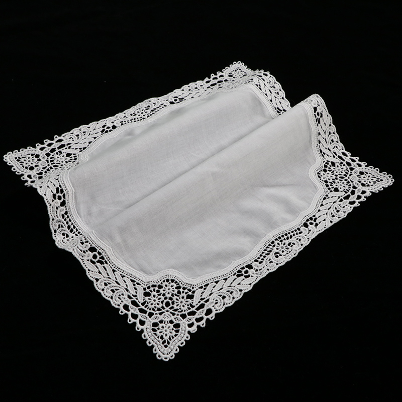 A009 White Cotton 100 Piece La - Monogrammed Handkerchief ulasan dan harga