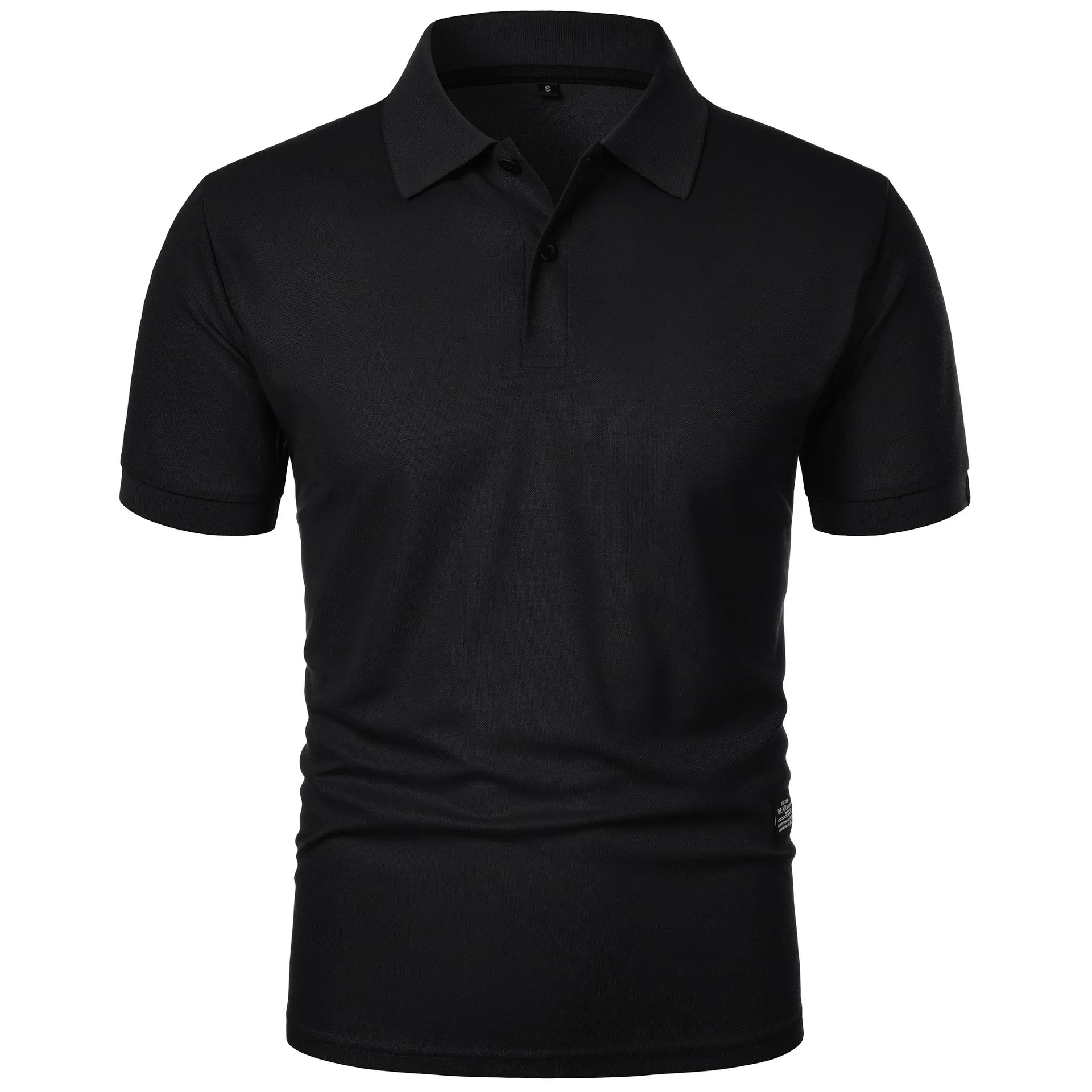 Men's Casual Polo Shirt Black  - Men Formal Wear Summer ulasan dan harga
