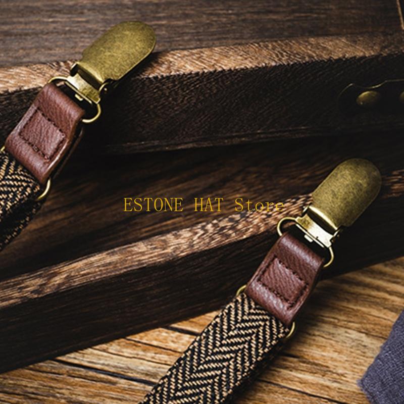 49MF 3 Clip Men Suspenders Ela - Tall Men Formal Wear ulasan dan harga
