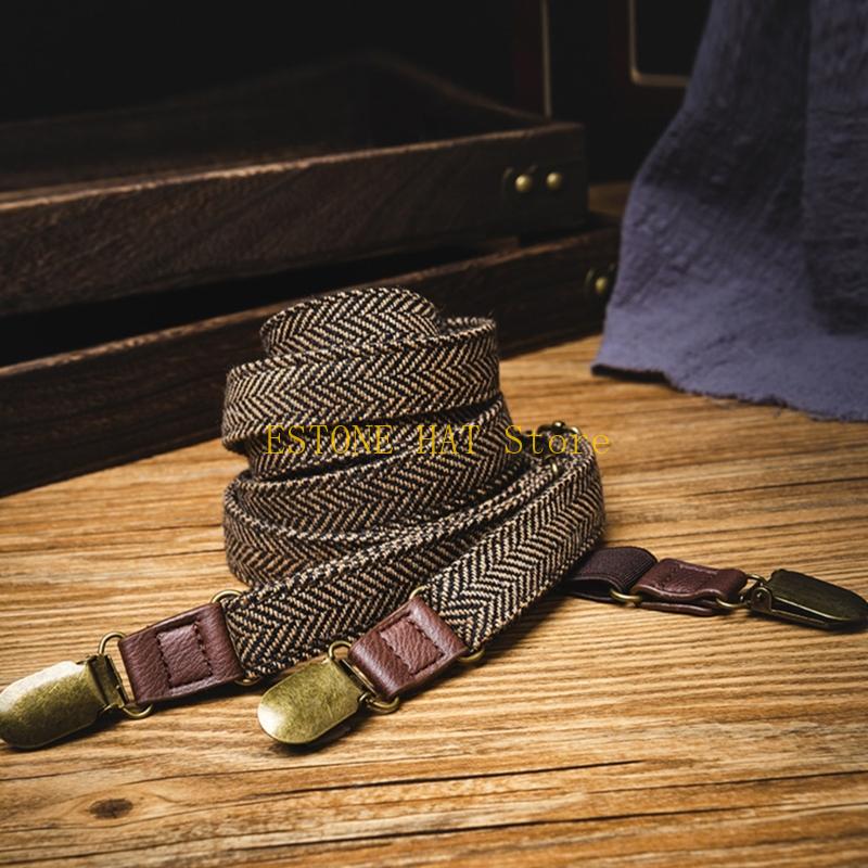 49MF 3 Clip Men Suspenders Ela - Tall Men Formal Wear ulasan dan harga