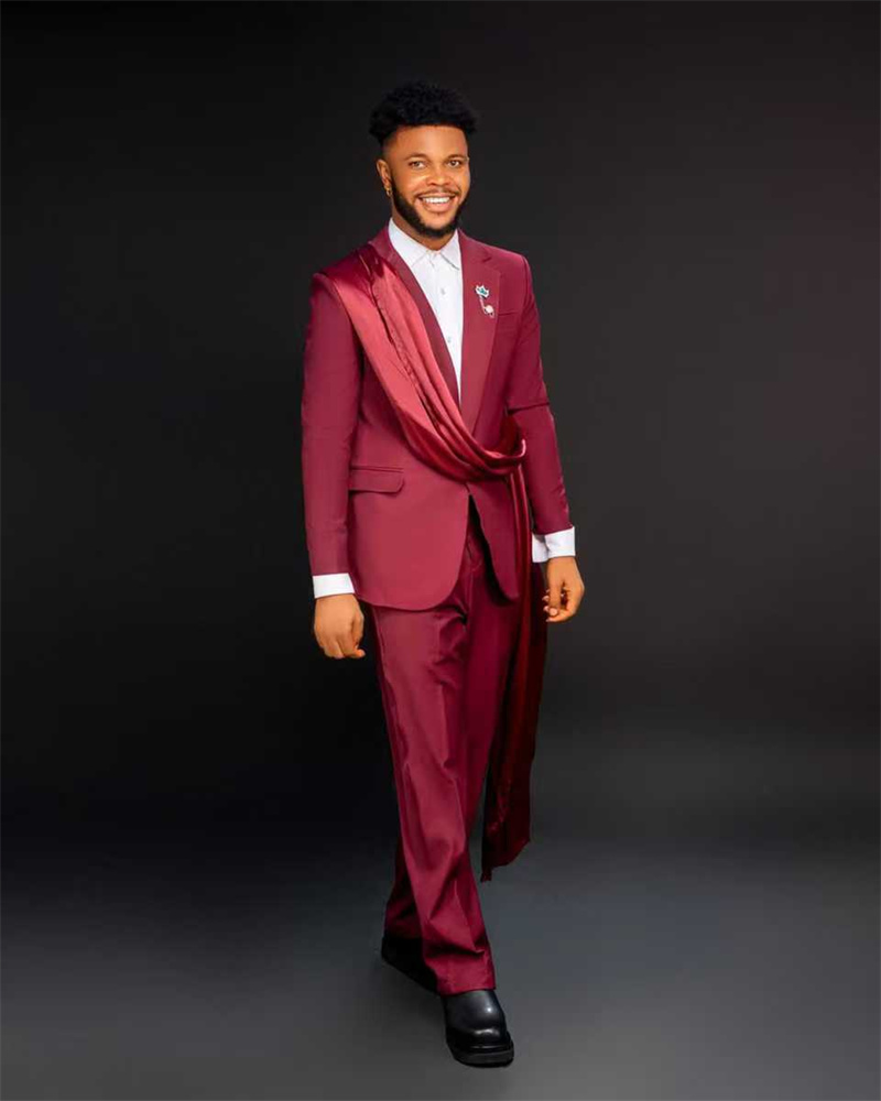 Red Men Suit Set 2 Pcs Blazer+ - Men Formal Wear Red ulasan dan harga