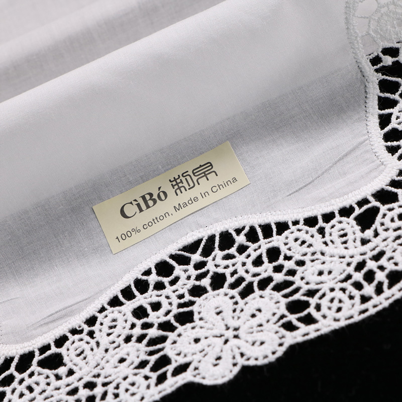 D608 White Cotton 10 Pieces La - Monogrammed Handkerchief ulasan dan harga