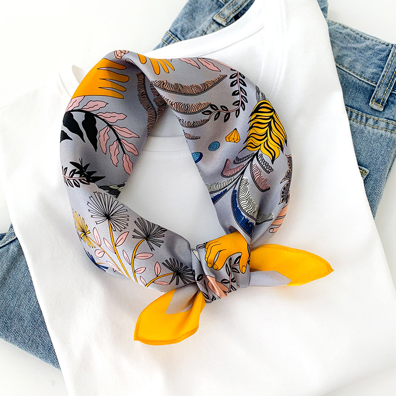 Women 70*70cm Square Silk Scar - Silk Tie Woven ulasan dan harga