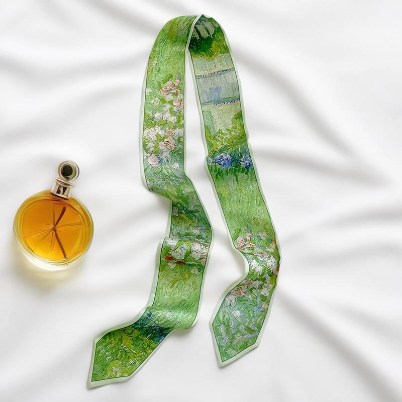 Prints Long Hairband Skinny Ne - Silk Tie Woven ulasan dan harga