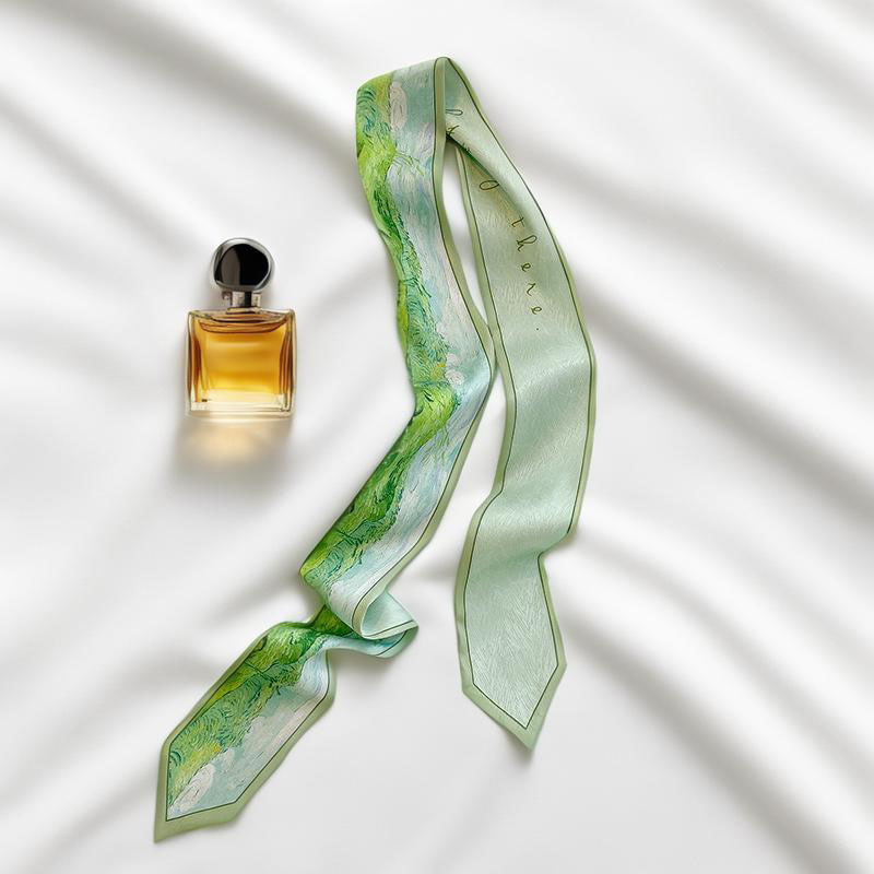 Prints Long Hairband Skinny Ne - Silk Tie Woven ulasan dan harga