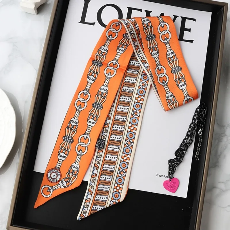 Fashion Skinny Silk Scarf for  - Silk Tie Woven ulasan dan harga