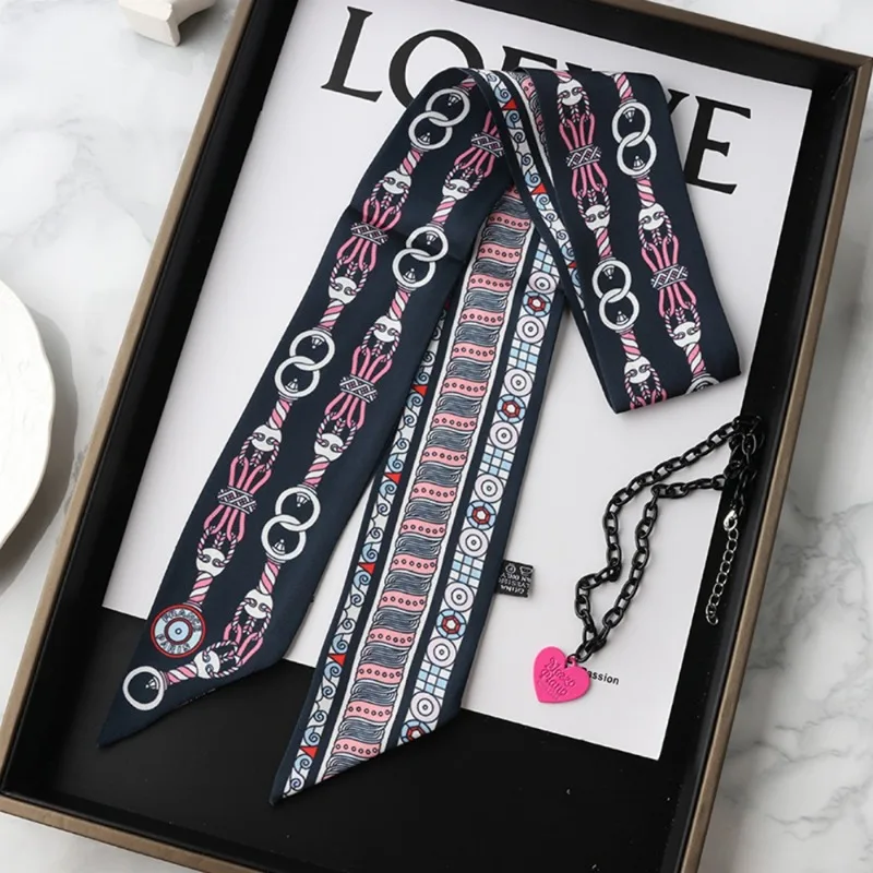 Fashion Skinny Silk Scarf for  - Silk Tie Woven ulasan dan harga