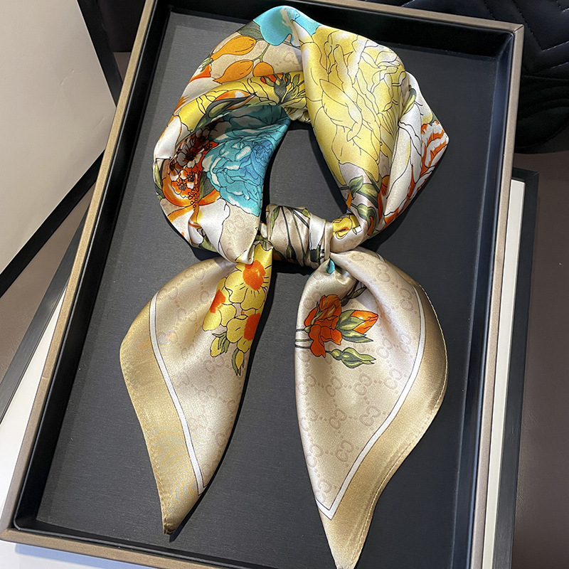 70cm New Women Silk Printed De - Silk Tie Woven ulasan dan harga