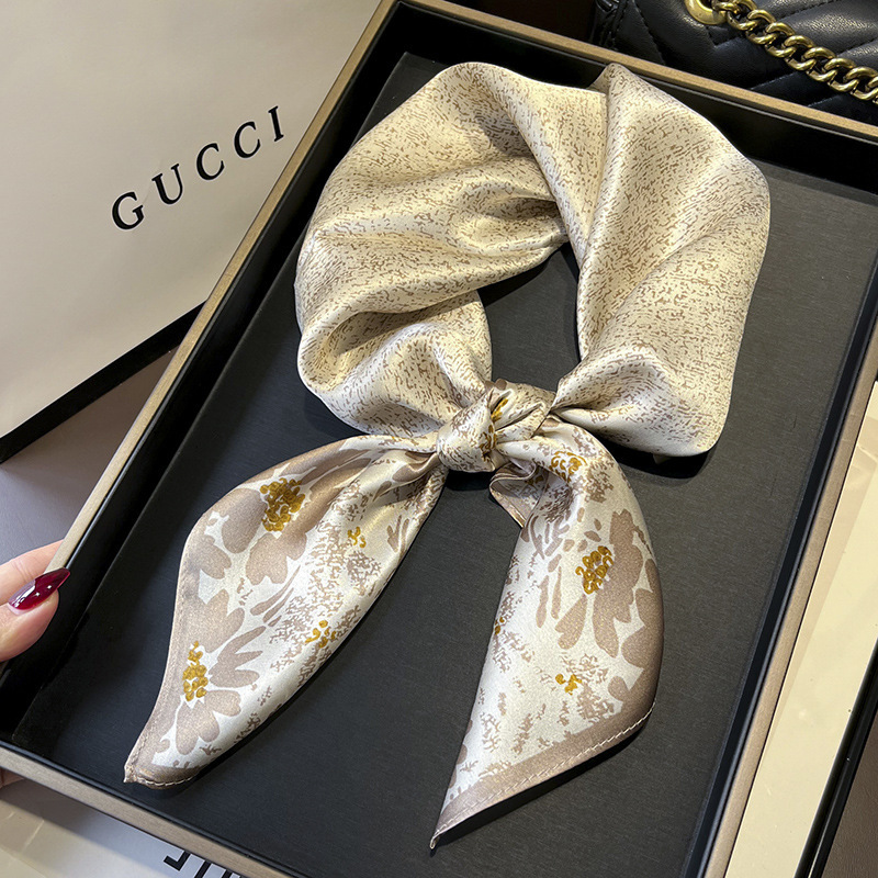 70cm New Women Silk Printed De - Silk Tie Woven ulasan dan harga