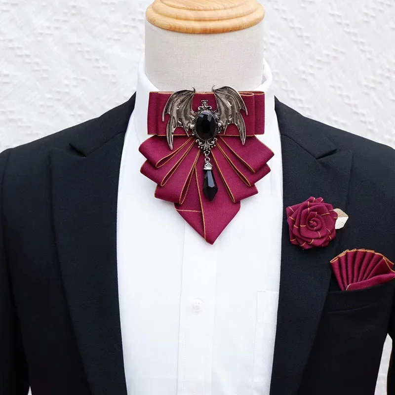 Men's Bow Tie Brooch Set Briti - Men Formal Wear With Tie ulasan dan harga